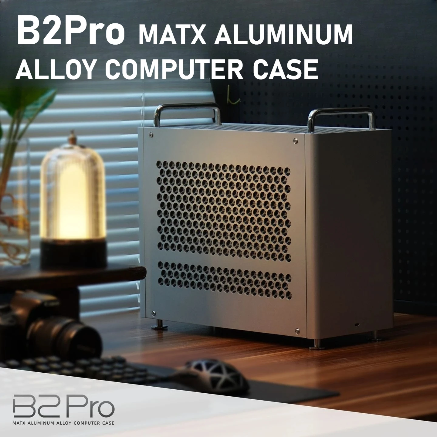 B2Pro MATX 알루미늄 합금 컴퓨터 케이스 데스크탑 섀시 컴퓨터는 Matx/Atx/Sfx 전원 공급 장치 및 240 수냉식에 적합합니다