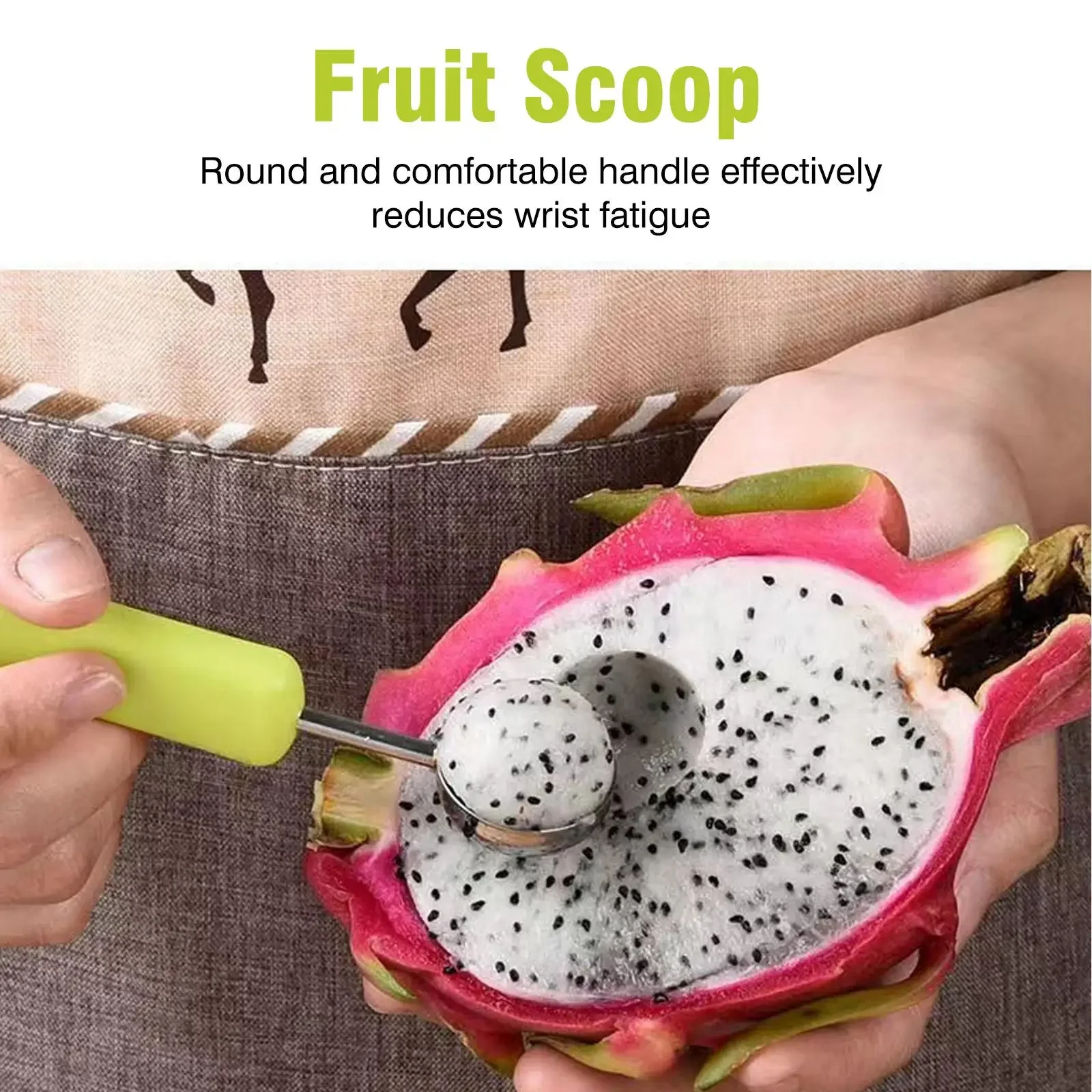 Fruit and Vegetable Tools 4 In 1 Watermelon Slicer Cutter Ice Cream Scoop Fruit Carving Knife Pulp Separator Kitchen Accessories