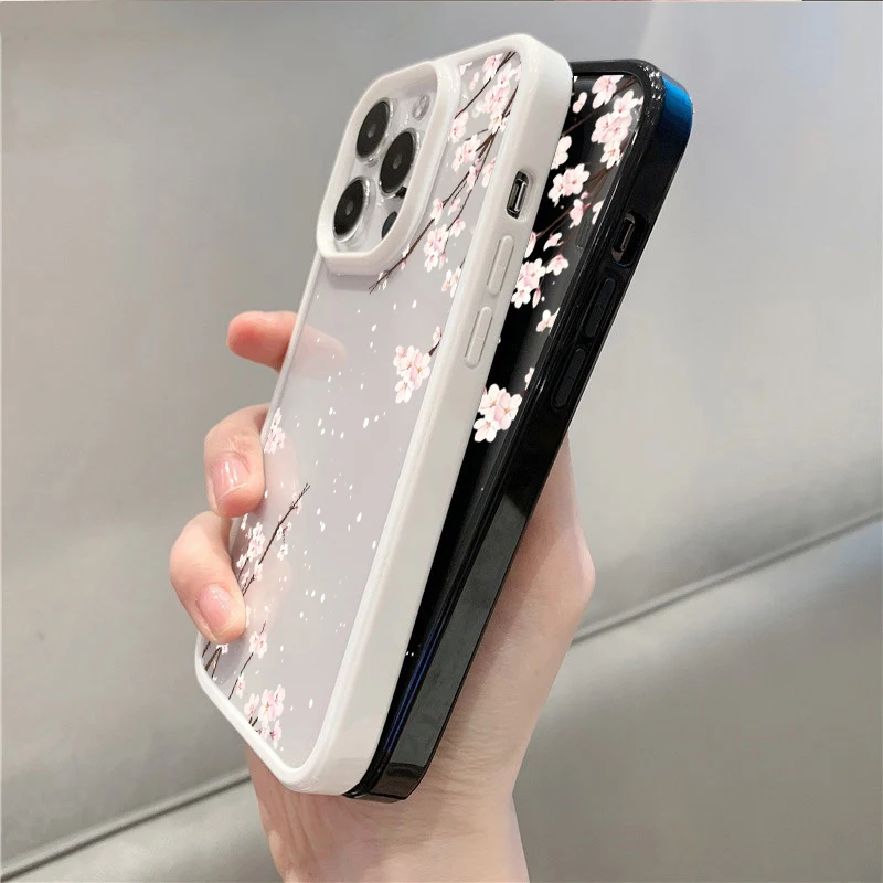 Cherry Blossom Floral Shockproof Phone Case Cover