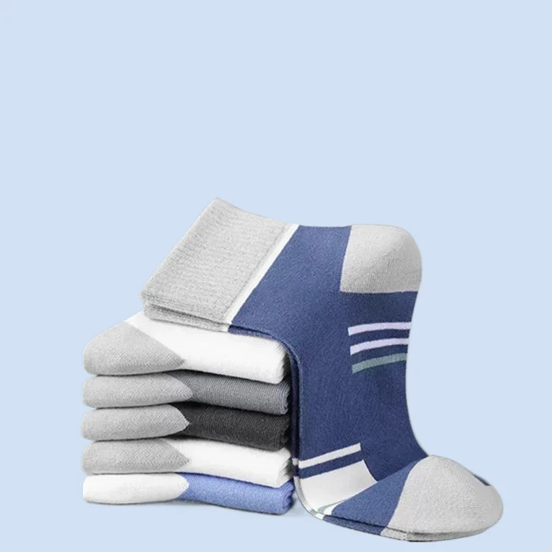 

6/10 Pairs Mens Fashion Cotton Short Socks High Quality Women's Low-Cut Crew Sports Mesh Breathable Summer Casual Soft Men Sock