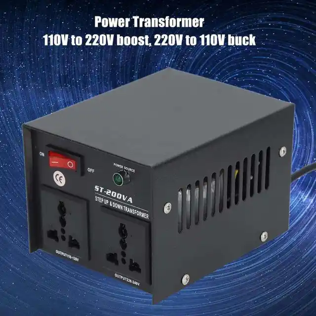 SEVENSTAR 500W Step Up/Down Voltage Transformer – Converts 110V/220V, 4 Input Selectable - View #2