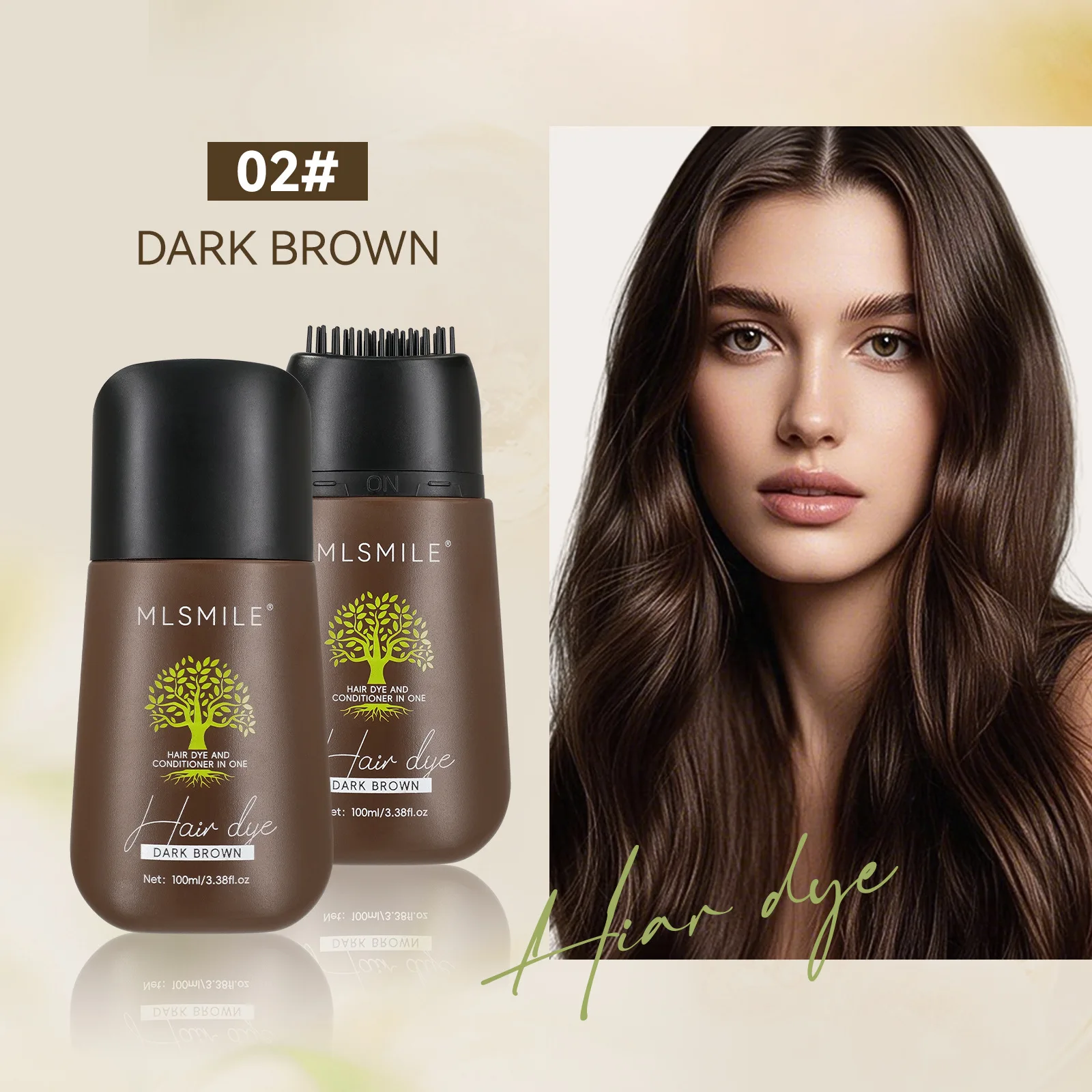 All-in-One Brown Beard and Hair Dye Stick