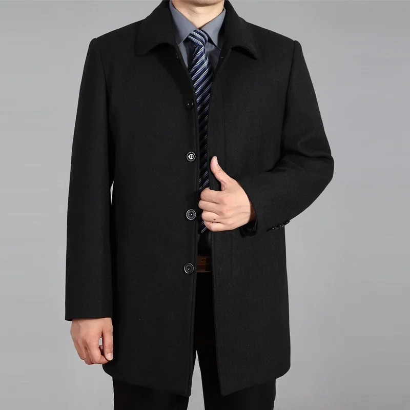 New Arrival Fashion Suepr Large Autumn and Winter Men's Woolen Coat, Trench Jackets Plus Size S M L XL 2XL 3XL 4XL 5XL 6XL 7XL 3