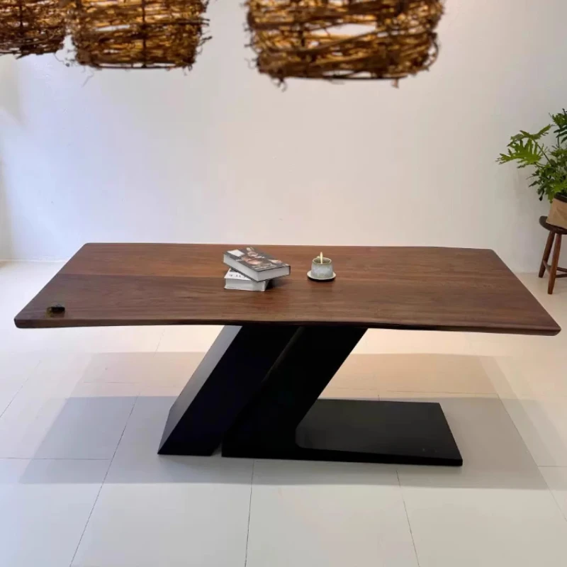 Asthetic Designer Executive Desk Wood Modern Chair Office Computer Table Writing Black Conference Escritorio Home Office