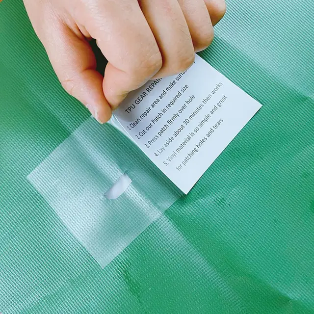 10Db Javító Tapaszok Magas Viszkozitású Vízálló Átlátszó Tpu Szalag Ön Adagoló Felfújható Játék Medence Úszó Javítások - Image 4