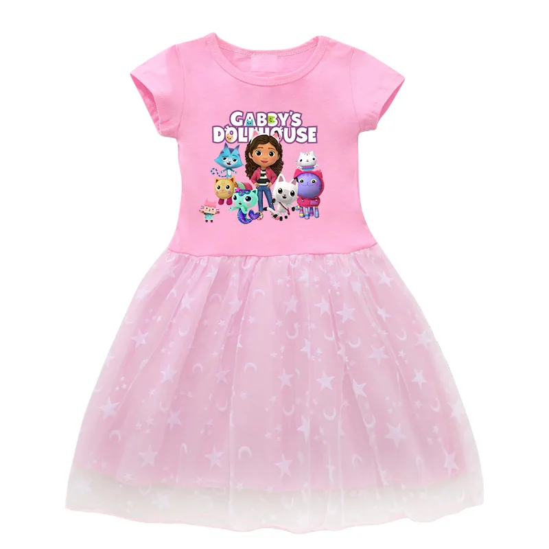 New Baby Girls Gaby Cat Dresses Bag Headband Kids Christmas Party Halloween G-Gabby's Dollhouse Cosplay Costume 5