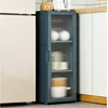 Bamboo Storage Shelf for Kitchen, Transparent Visual Cabinets, Solid Structure Shelves, Organized Supplies, Home Fashion 6
