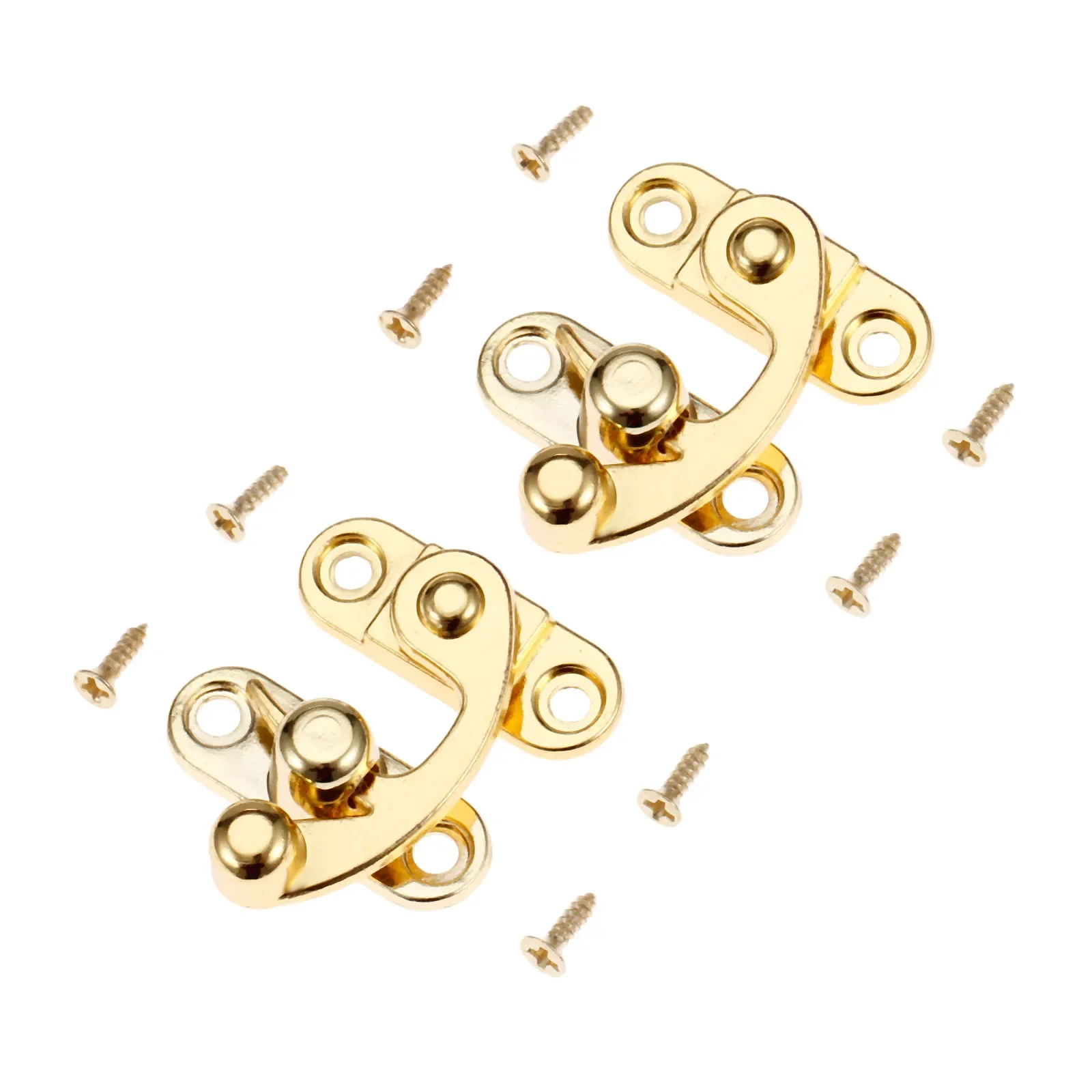 Furniture Hardware Toggle Latches Clasp Buckles Hasps 2 Pcs for Antique Right Lock Zinc Alloy Wooden Box Suitcase