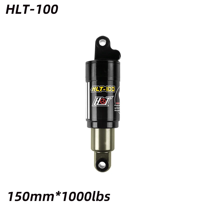HLT-100 자전거 리어 쇼크 125/150/165/185mm 산악 자전거 오일 스프링 쇼크 850/1000 lbs 사이클 부품 (MTB 전기 스노우 바이크용)