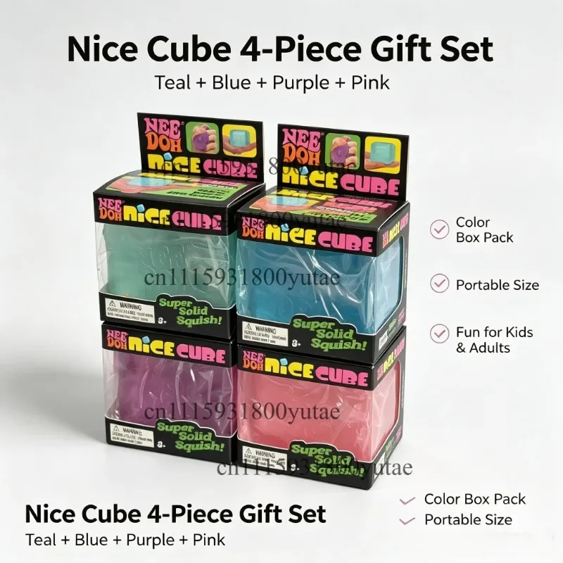 Calming Squishy Nice Cube Sensory Squeeze Toy for Stress and Anxiety Relief