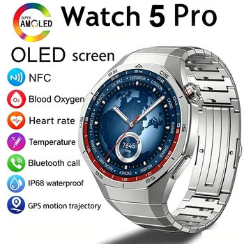 Nuovo Smartwatch da Uomo 2026 con Schermo AMOLED da 1,53 Pollici, Chiamate Bluetooth, Monitoraggio del Sonno e della Salute, Tracciamento Sportivo, Impermeabile, Modello HW12