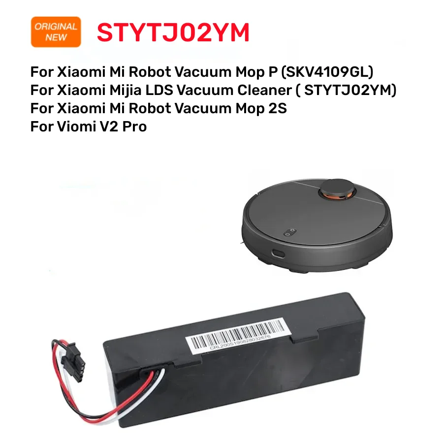 STYTJ02YM оригинальный аккумулятор 14,8 в для пылесоса Xiaomi Mijia LDS, Mi робот-пылесос P,Mi робот-пылесос 2S/Haier JX37 STYTJ02YM оригинальный аккумулятор 14,8 в для пылесоса Xiaomi Mijia LDS, Mi робот-пылесос P,Mi робот-пылесос 2S/Haier JX37