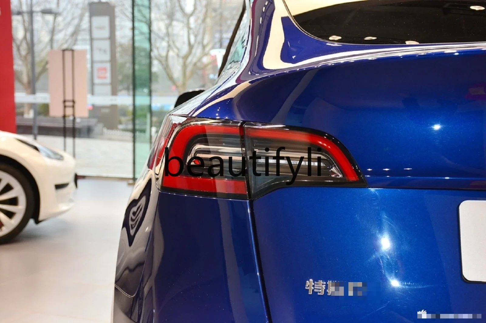 Model 3/Y inside and outside rear tail light warning reversing brake light