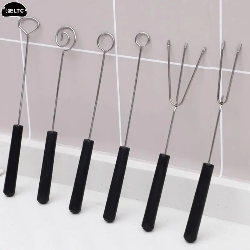 Chocolate Dipping Tool Chocolate Dipping Tool Dipping Pralines Home DIY Bakeware Truffles Pen Chocolate Fork Fondant Kitchen Stainless Steel Cake Decor
