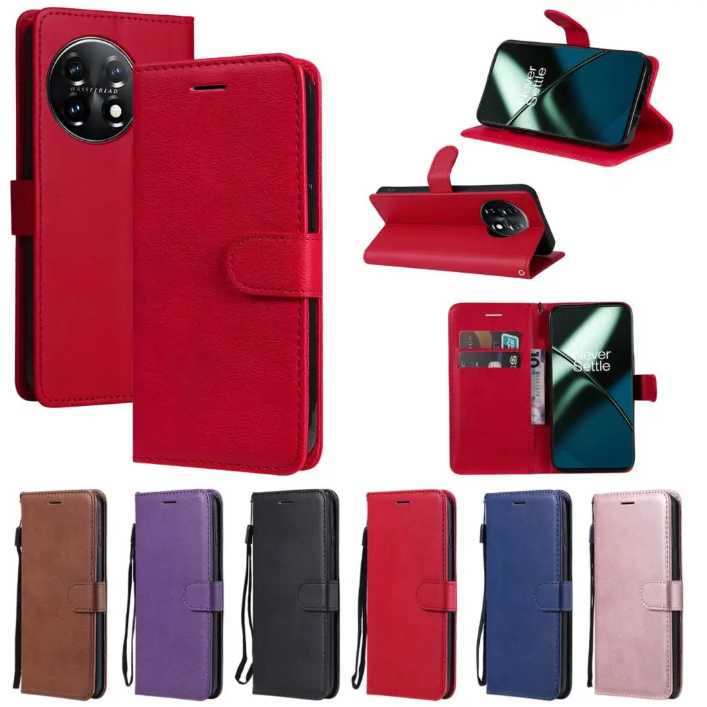Custodia A Portafoglio In Pelle Pu Con Cerniera Antiurto Per Oneplus 1 + Nord Ce2 Ce3 Lite Ace Pro N200 Niente Phone1 Slot Per Schede Telefoniche Flip