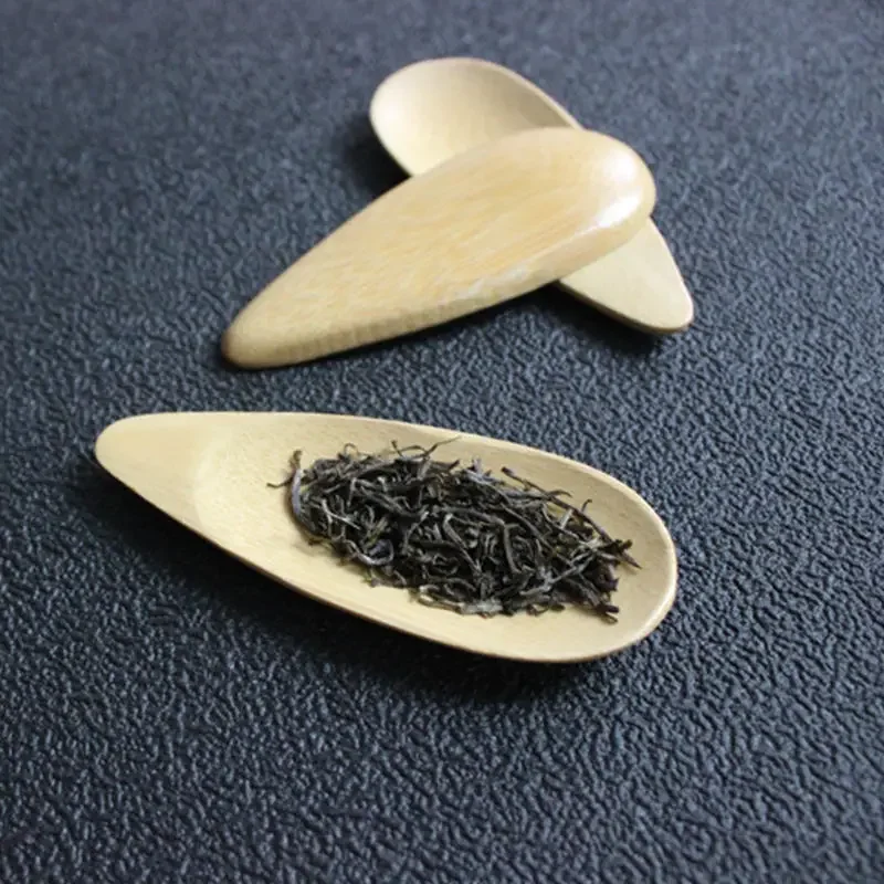 Tea spoons 1-3pcs bamboo tea scoops for friends as gift