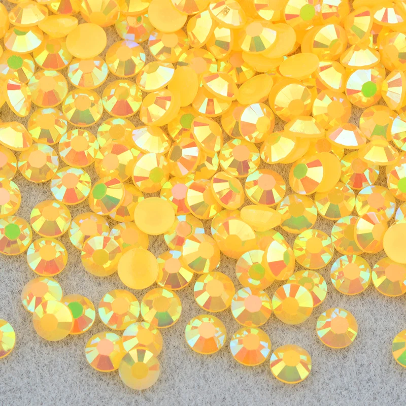 Vibrant Jelly Pink AB Flatback Rhinestones for DIY Nail Art and Crafts