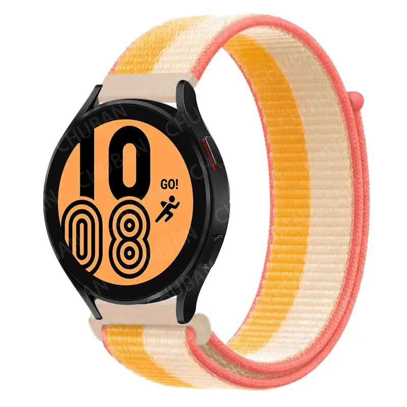 Nylon Loop Sport Watch Band Bracelet, 20mm/22mm Adjustable Strap