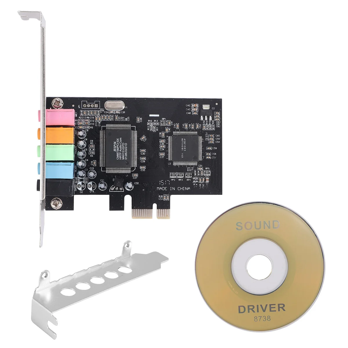 PCIe 사운드 카드 5.1, PCI 익스프레스 서라운드 카드, 3D 스테레오 오디오, 고성능 PC 사운드 카드, CMI8738 칩