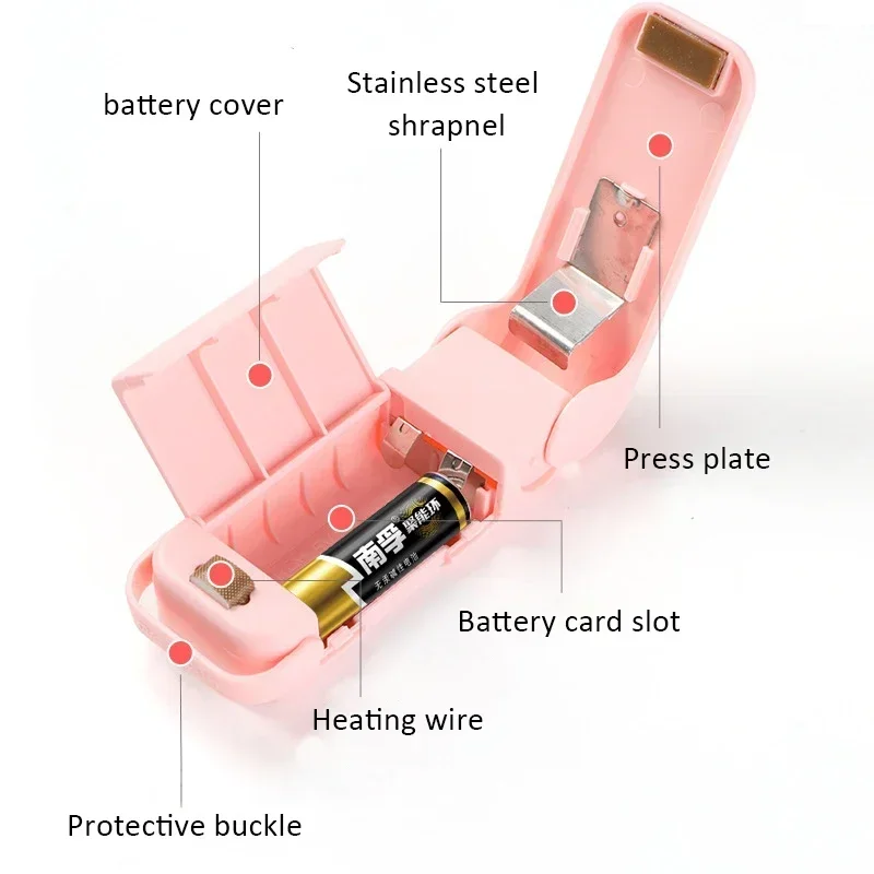 Mini Heat Bag Sealing Machine Package Sealer Bags Thermal Plastic Food Bag Closure Portable Sealer Packing Kitchen Special Tools bag sealer