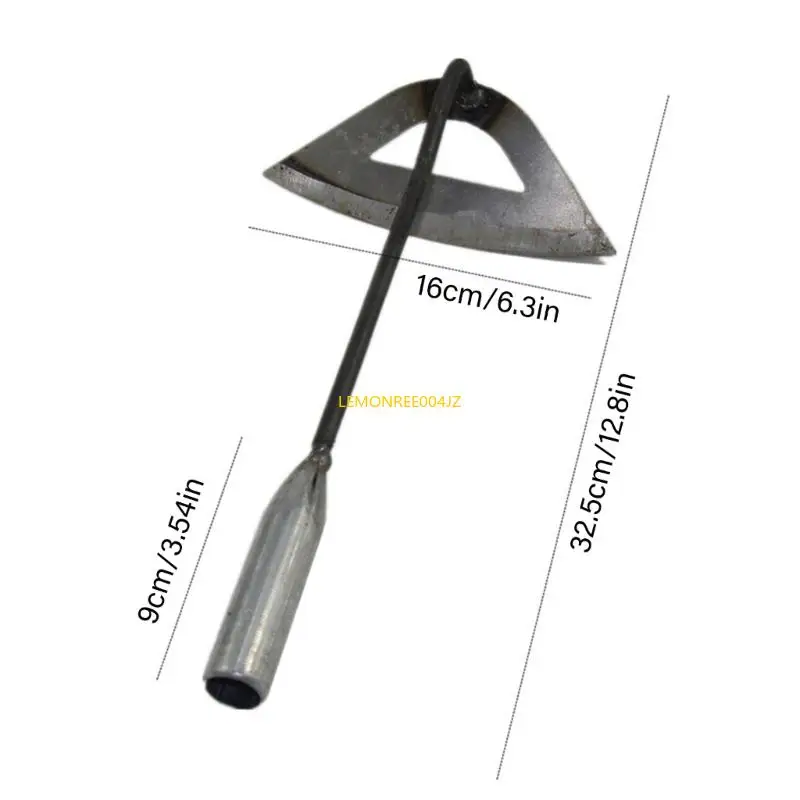 E7CD Gardening Tools Hollow Hoe All-Steel Hardened Hollow Hoe Garden Weeding Tools