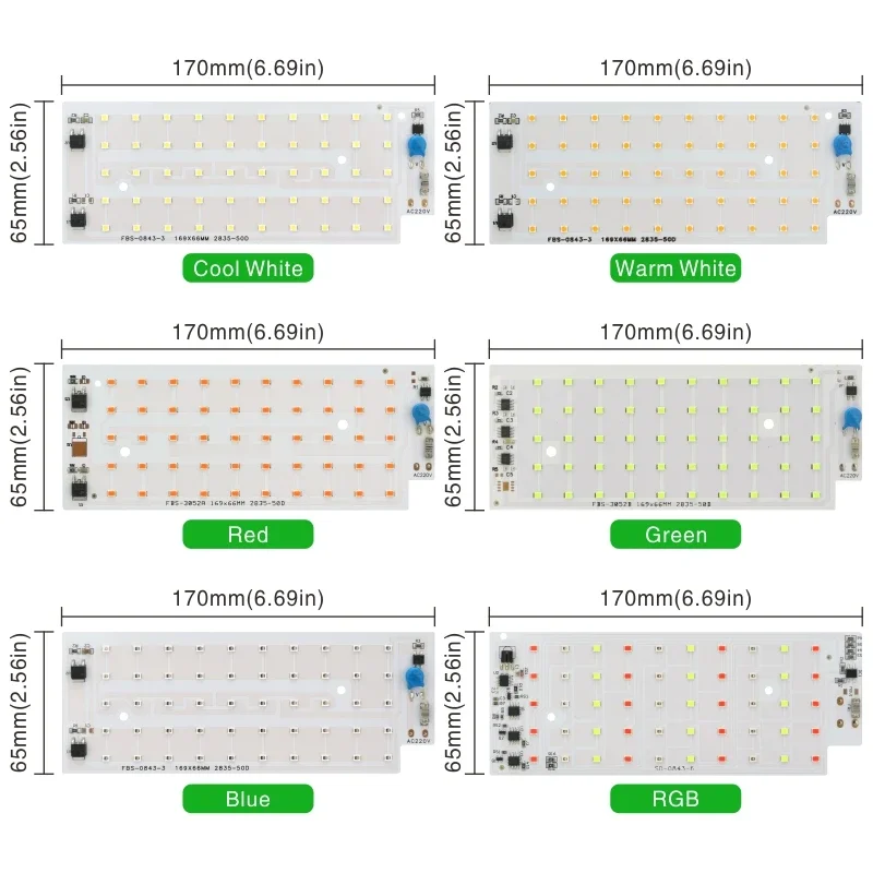 50W LED Flood Light Chip SMD 2835 Outdoor Floodlight Spotlight Beads AC 220V For LED Street Lamp Landscape Lighting RGB Chips led flood light led lamp beads led chip