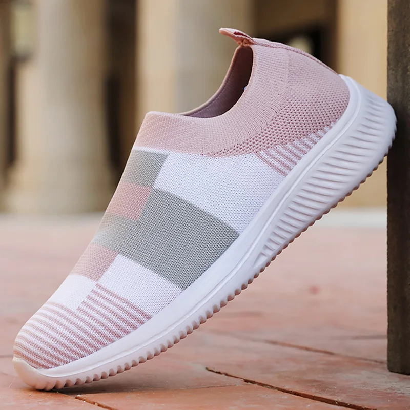 Women Walking Shoes Sneakers Comfortable Loafers Casual Shoes Slip on Sports Shoes Ladies Sock Footware Female Tennis Zapatillas