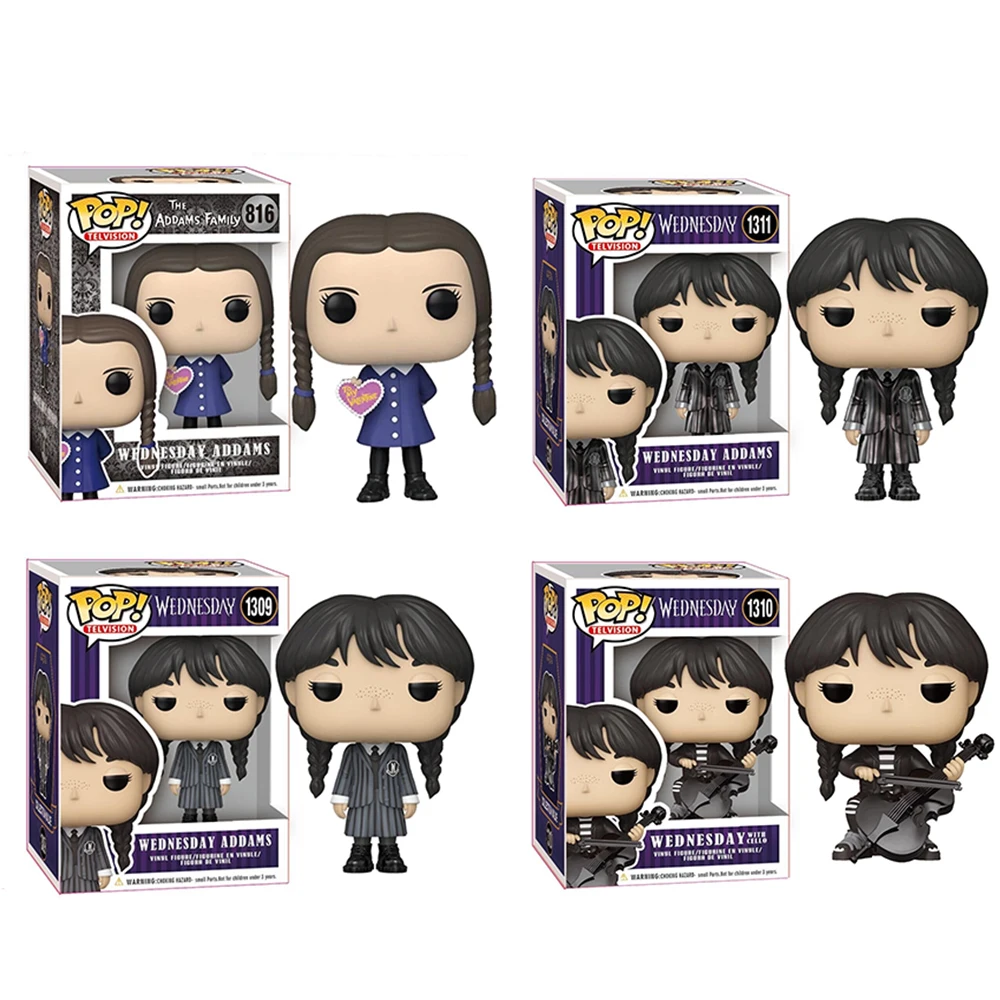 Figurine POP de mercredi Addams en PVC à collectionner, statuette d'anime  Adams, modèle de statue, décoration de chambre, ornement, jouets, cadeaux -  AliExpress