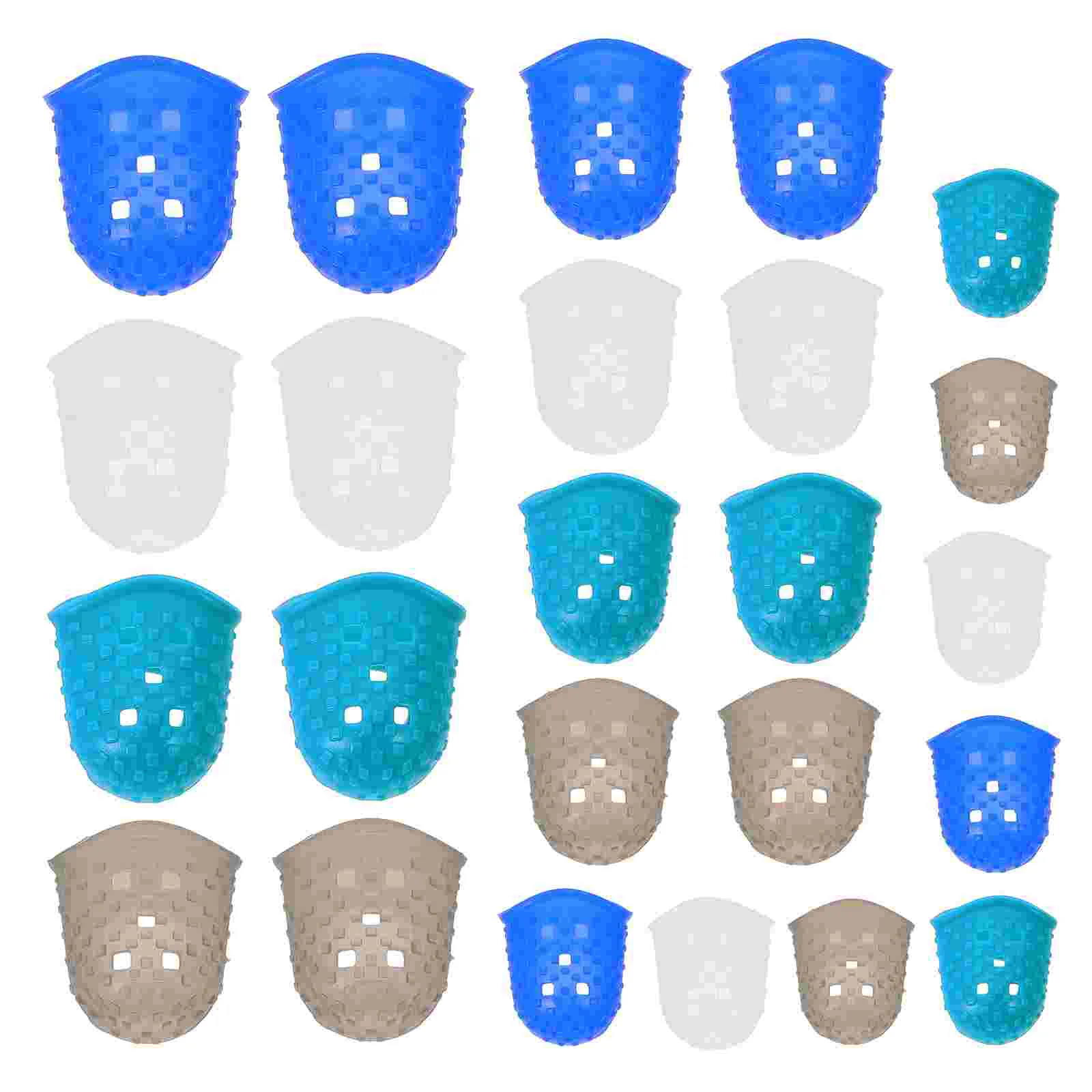 

24 Pcs Rubber Cots Finger Tips Office Supplies Fingers Medium Covers Protectors