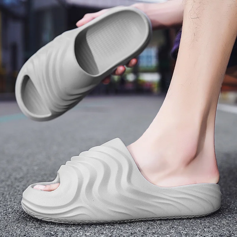 Slip Slippers for Men Non-Slip Slipper for Indoor Outdoor Soft Foam Sliders With Thick Sole_voghion.com