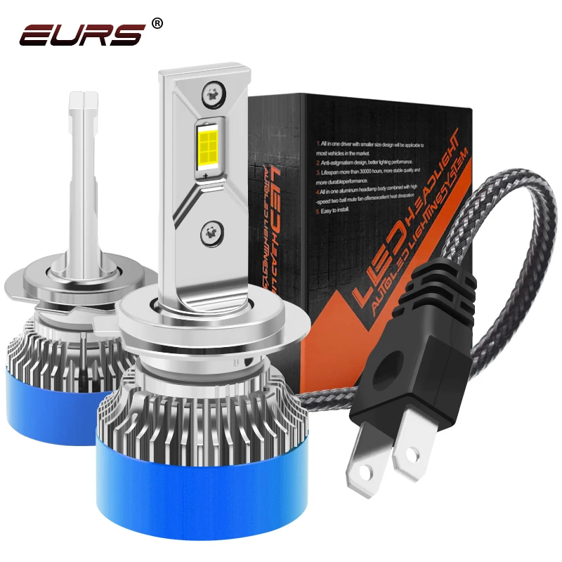 

EURS 110W H7 Led H4 H1 H8 H9 H11 9005 HB3 H10 9006 HB4 9012 LED Bulb Car Headlight CSP Auto Fog Lights Turbo 6000K White 12V 24V