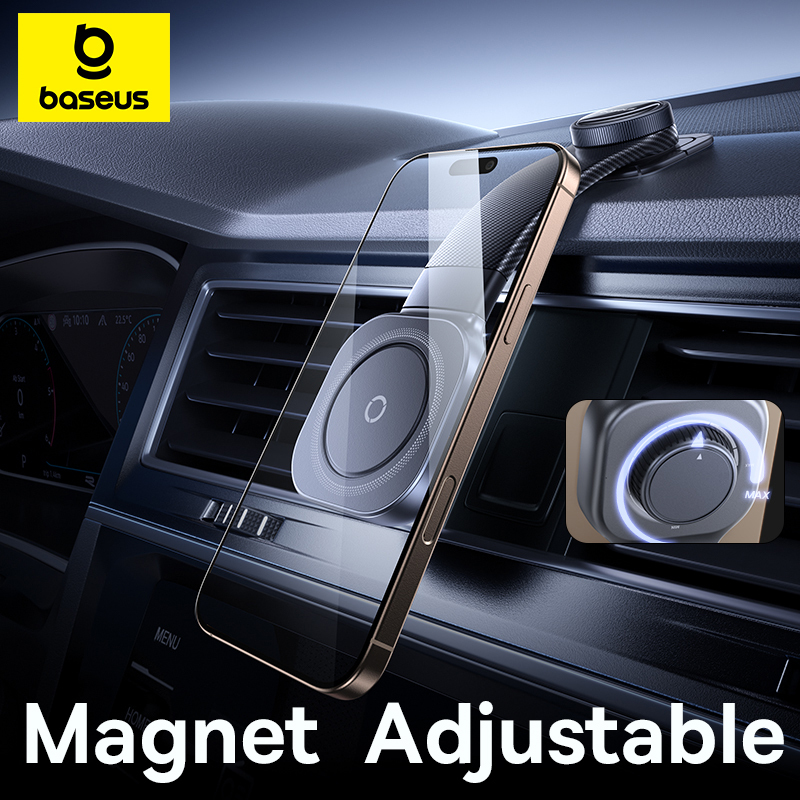 Baseus Magnet Car Phone Holder Adjustable Phone Stand Sucker for Dashboard Car Mount For Samsung iPhone Xiaomi Foldable Holder