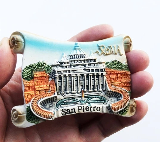 Roma Italia Lettere 3D Magnete per Frigorifero Souvenir Adesivi magnetici in Resina Fatti a Mano Decorazione della Cucina di casa, Regalo per la Raccolta di magneti per Il frigo di Roma