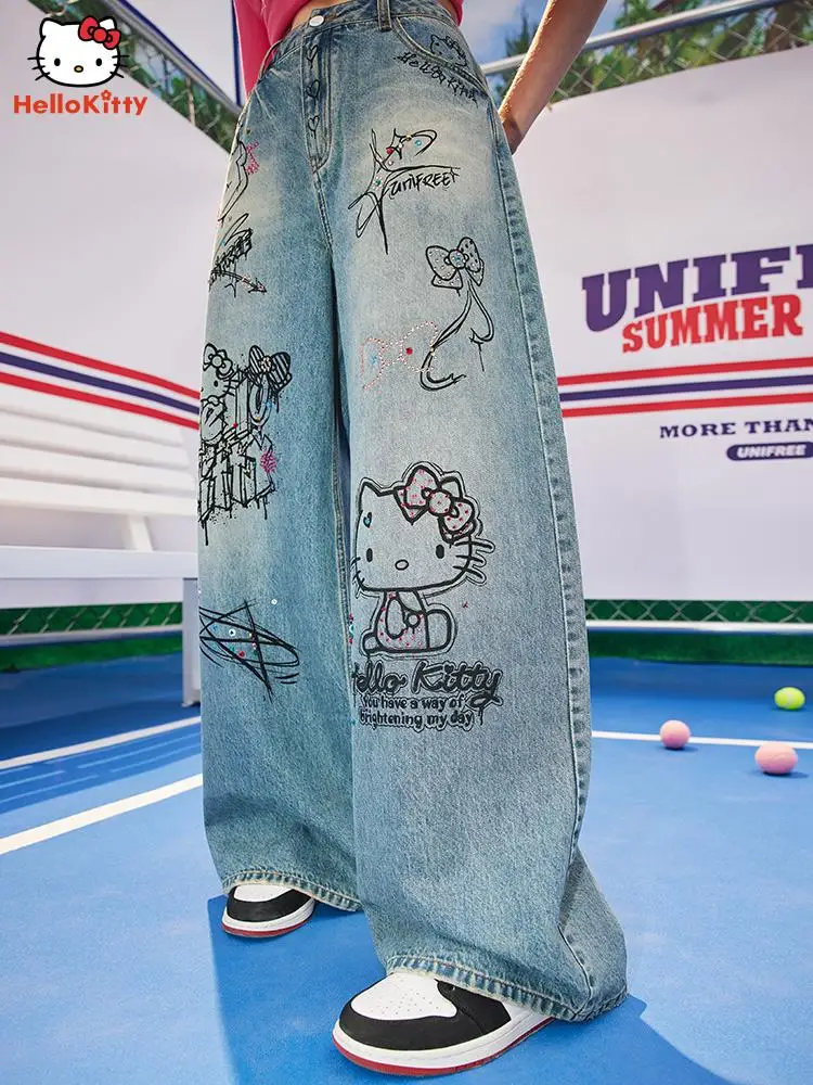 Hello Kitty × UNIFREE Wide Leg Pants-