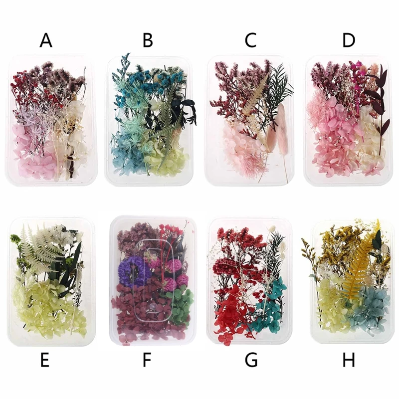1 Box Real Mix Dried Flowers for Aromatherapy Resin Jewellery Dry Plants Pressed Flower Making Craft DIY Accessories Home
