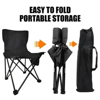 Outdoor Portable Folding Chair With Storage Bag Foldable Car Outdoor Chair Lightweight Bearing Strong Ride Comfort Camping Gear 1
