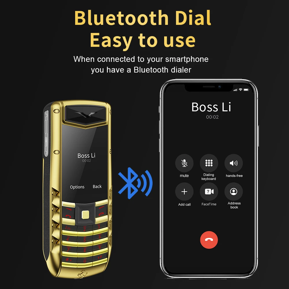 SERVO V5 PRO Exquisite Luxury Mobile Phone 2 SIM Speed Dial Blacklist Call Recording 2G Magic Voice Flashlight MP3/MP4 Cellphone 4