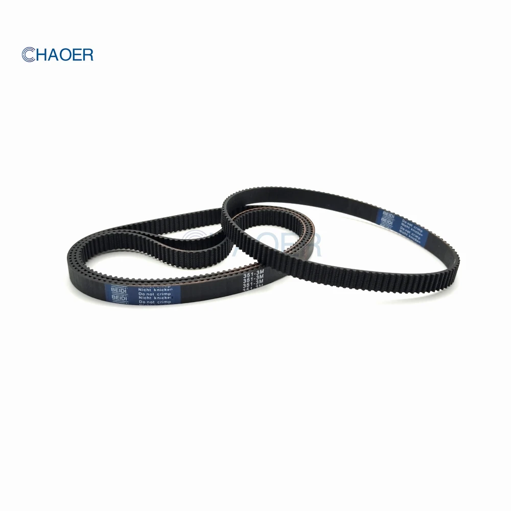 HTD3M Rubber Timing Belt Length 336 339 342 345 348 351 354 357 360 363 366 369 372mm 3M Synchronous Belt 3M-339 3M-354 3M-357