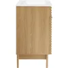 Render Vanity Floor, 24 Inch, Oak/White Sink bathroom vanity  bathroom cabinet  bathroom sink cabinet   bathroom sink cabinet 2