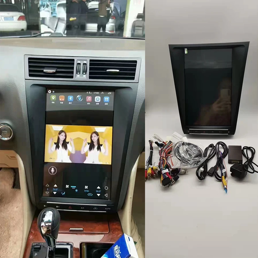 Автомобильное радио с GPS экран 12 8 дюйма Tesla Android для Lexus GS300 GS460 2006-2011 2din стерео