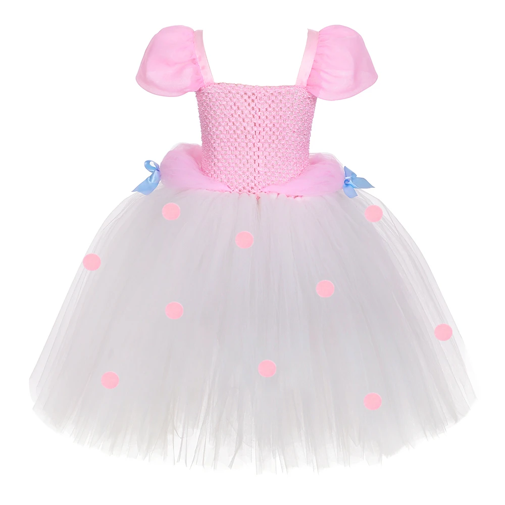 Toy Bo Peep Kostüm für Mädchen Geburtstag Party Kleider Tutu Prinzessin Kleid Schäferhundin Cosplay Halloween Kostüm für Kinder Kleidung – Detail 5