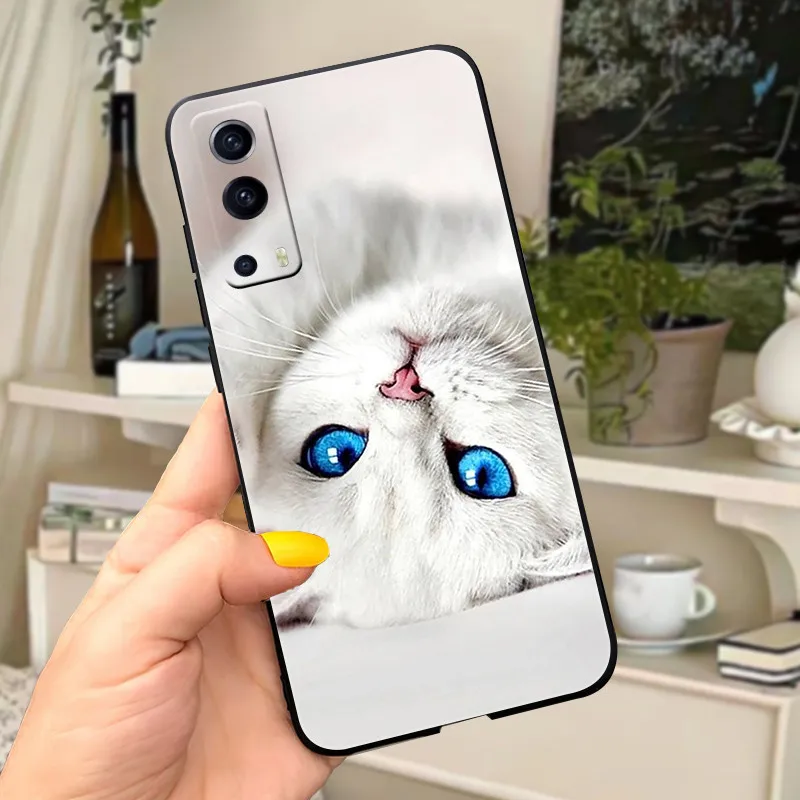 Фото Чехол для Vivo Y72 5G, чехол V2041, мягкий силиконовый чехол для Vivo Y52 5G V2053, чехол для телефона Vivo Y 72 52, чехол-бампер №2