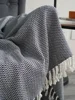 Cotton Blanket Cotton Herringbone Hitching Towel Scandinavian Blanket Sofa Decorative Blanket 4