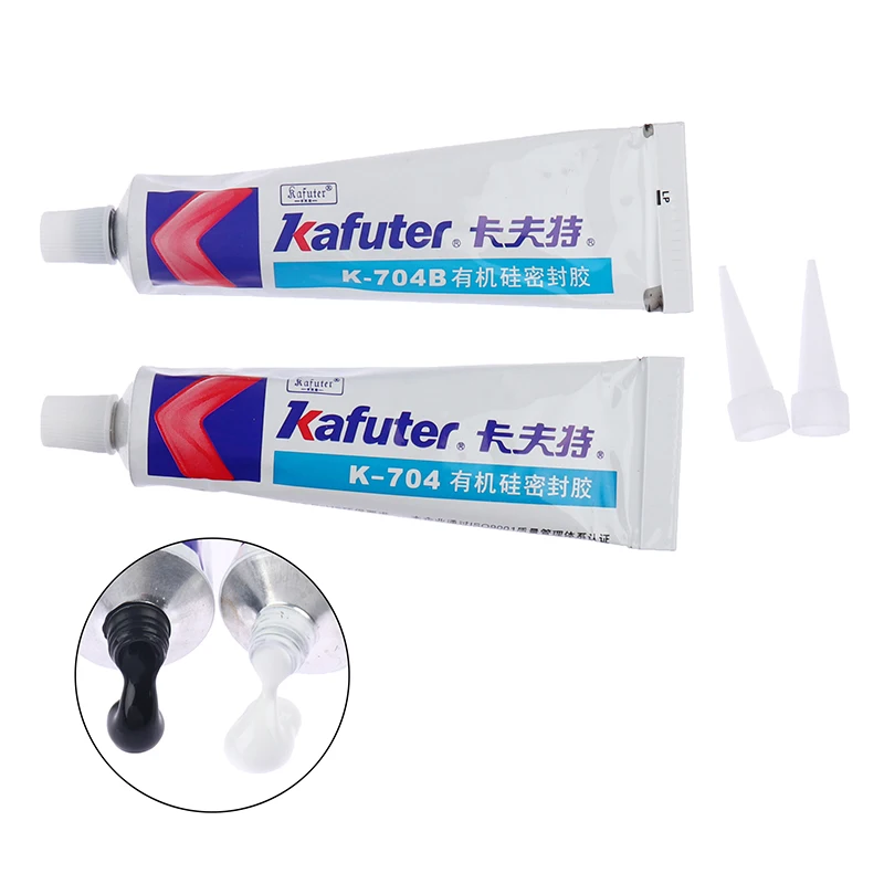 45g 실리콘 산업용 접착제 K-704 704B RTV 실리콘 고무 화이트/블랙 접착제 실리콘 실란트 사무용품
