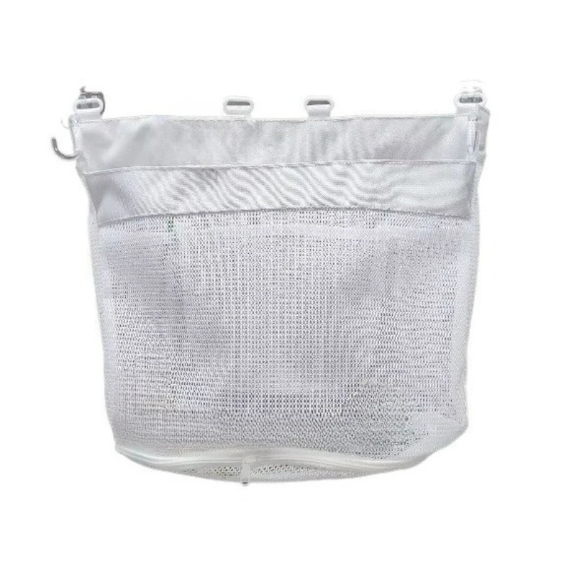 Spacious Mesh Shower Caddy - Corner Hanging Bathroom Organizer with Adhesive Hooks