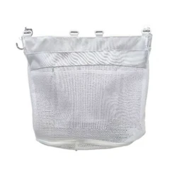 Spacious Mesh Shower Caddy - Corner Hanging Bathroom Organizer with Adhesive Hooks (1pc)
