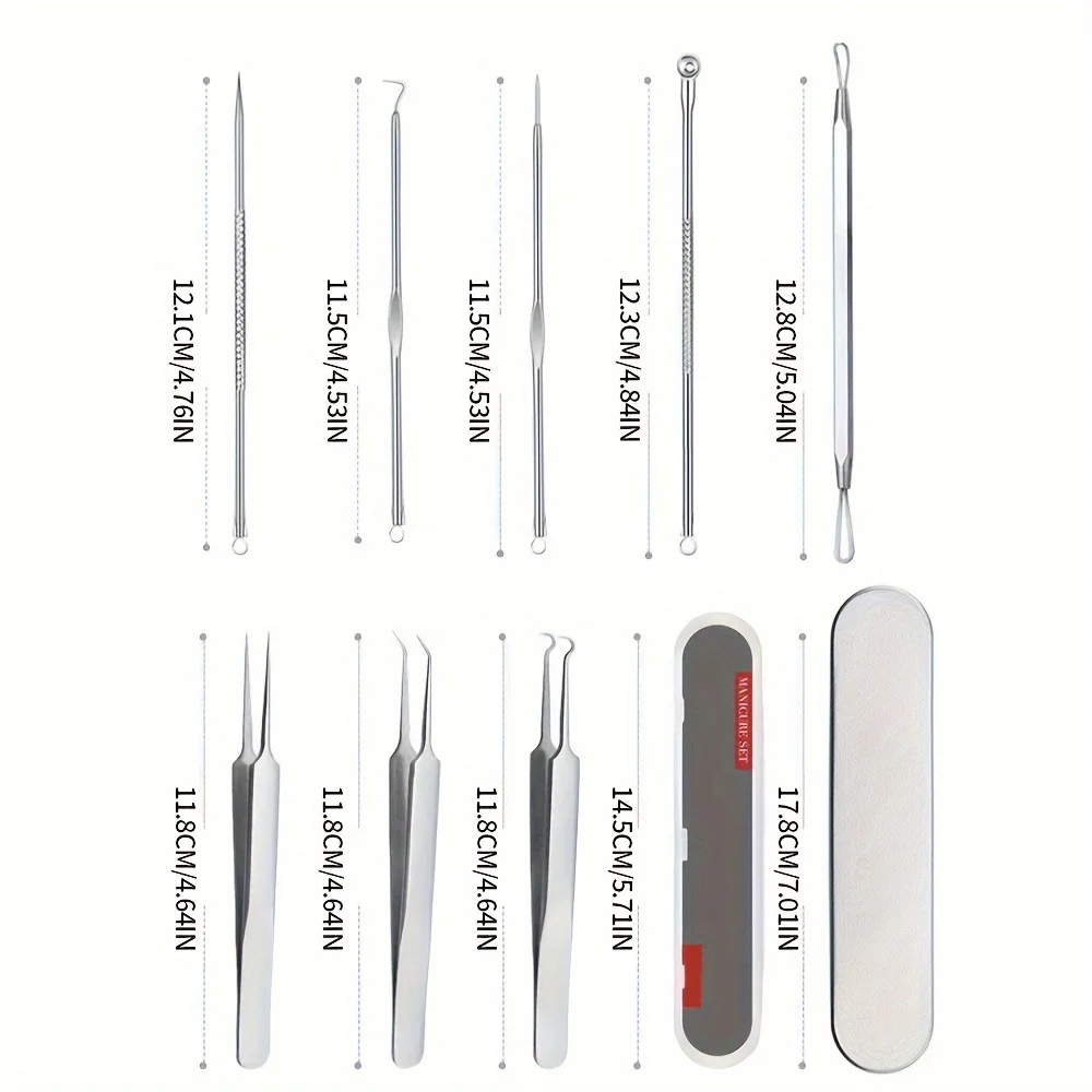 4PCS Blackhead Remover Acne Needle Tools Set Face Cleaning Black Dots Pimple Comedone Extractor Pore Cleaner Skin Care Products 3