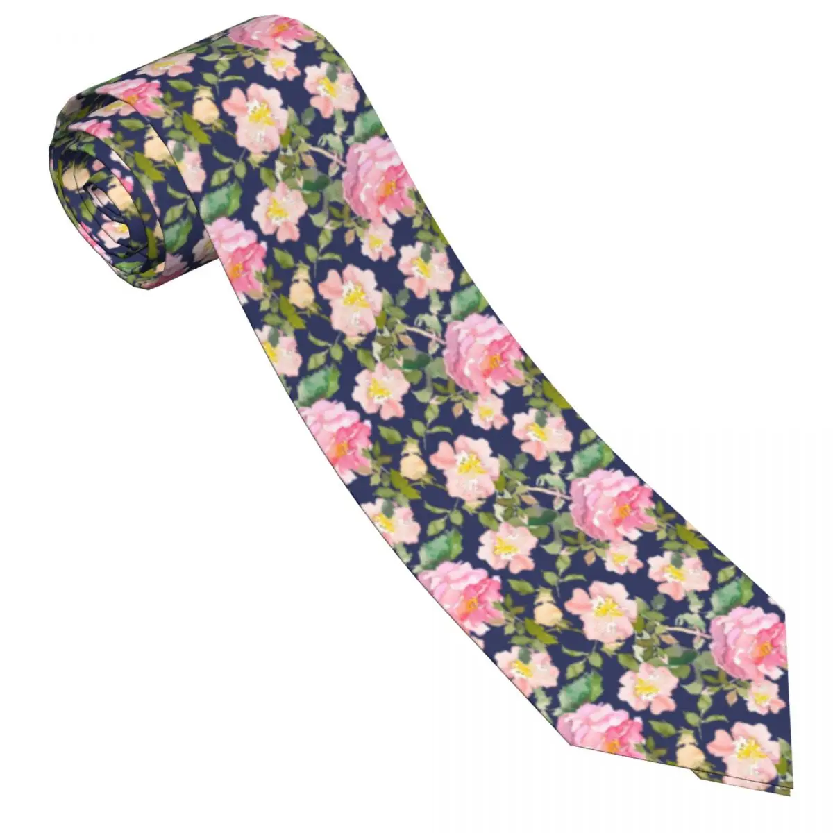 

Галстук с цветком розы, модные классические галстуки для мужчин и женщин, для косплея