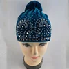 Middle Eastern Muslim Women's Velvet Headscarf Hat Fashionable Rhinestone Hair Care Hat Arabic Pullover Care Hat 6