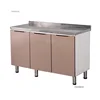 Modern Assembled Kitchen Cabinets for Rental House Economical Stainless Steel Kitchen Island Storage Cabinets Kitchen Furniture 6